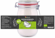Carica l'immagine nel visualizzatore di Gallery, Barattolo da 1 L di olio di cocco Biologico, Deodorato aroma Nativo, No glutine