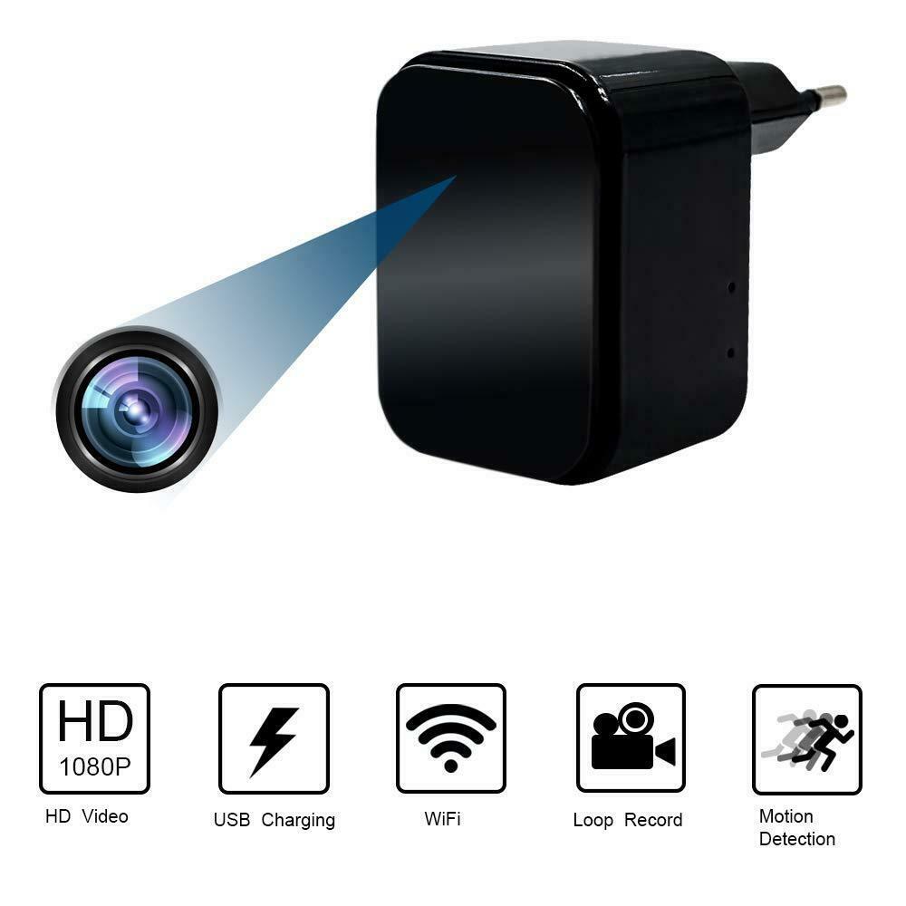 Telecamera Nascosta Spia WiFi Spy Cam Caricatore USB 1080P TANGMI...