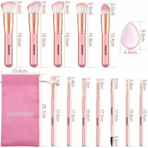 12 x Pennelli per trucco make-up professionali per correttore ombretto cipria