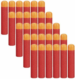 30 x Dardi per Nerf compatibile per serie N-strike Mega Elite, 9.5 cm rosso
