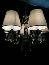 Carica l'immagine nel visualizzatore di Gallery, Doooitlight, set di 6 paralumi con morsetto per lampadario cristallo White