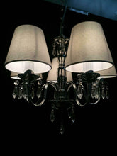 Carica l&#39;immagine nel visualizzatore di Gallery, Doooitlight, set di 6 paralumi con morsetto per lampadario cristallo White