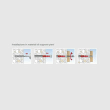 Carica l'immagine nel visualizzatore di Gallery, 80 x Tasselli con vite universali per muro, Misure da 5 6 8 mm, Fischer Duopower