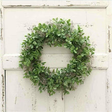 Carica l&#39;immagine nel visualizzatore di Gallery, Miaouyo, ghirlanda di fiori artificiali per porta casa, 40 cm, Verde