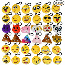 Carica l'immagine nel visualizzatore di Gallery, Aiduy Emoji Portachiavi, Mini Pop di Peluche Portachiavi, Portachiavi (R4r)