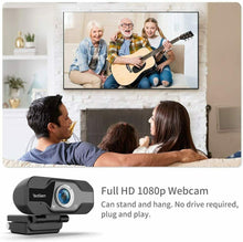 Carica l&#39;immagine nel visualizzatore di Gallery, TedGem Webcam 1080p, PC con Microfono Full HD USB per...