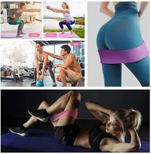 Carica l'immagine nel visualizzatore di Gallery, 3 x Fasce in tessuto di resistenza per attività fisica fianchi glutei, Esercizi