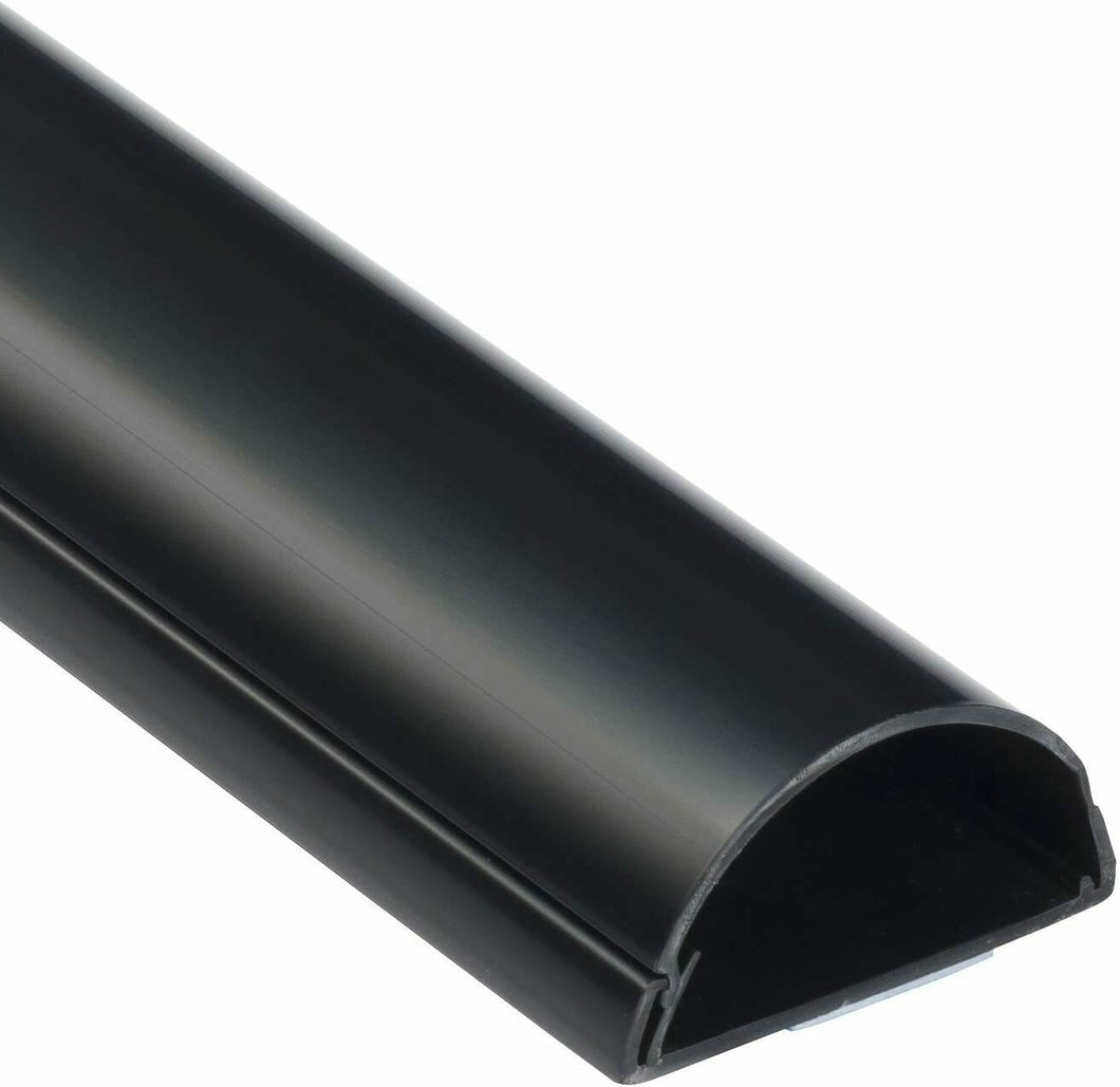Canalina a pavimento per cavi e fili, Profilo a D da 1 m 50 x 25 mm, Passacavi