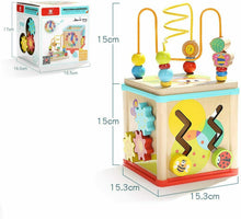 Carica l'immagine nel visualizzatore di Gallery, TOP BRIGHT Cubo Multiattività Legno 5 in 1 – Interattivo - Giochi...