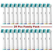 Carica l&#39;immagine nel visualizzatore di Gallery, 24 x Testine di ricambio compatibili per spazzolino elettrico Oral B, Famiglia