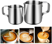Carica l&#39;immagine nel visualizzatore di Gallery, Bricco Da Latte in Acciaio INOX, e caffè 150 150+350ml