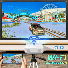 Carica l&#39;immagine nel visualizzatore di Gallery, Proiettore, Mini Proiettore Wifi, Portatile Wireless 5500 Lumen...