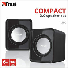 Carica l'immagine nel visualizzatore di Gallery, Set di 2 altoparlanti per PC con connessione USB per musica videochiamate, Trust