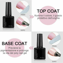 Carica l&#39;immagine nel visualizzatore di Gallery, Saint-Acior Kit Poly nail Gel 6pz Acrilico Unghie gel per Rapida...