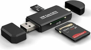 Hoonyer Lettore di Schede 3 in 1 Memoria SD/Micro SD e USB 2.0(3 1)