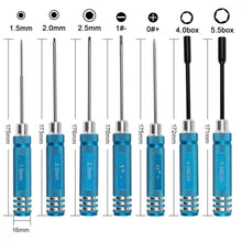 Carica l&#39;immagine nel visualizzatore di Gallery, 10 in 1 Kit di strumenti RC Cacciaviti esagonali Set 10 1