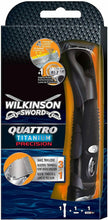 Carica l&#39;immagine nel visualizzatore di Gallery, Rasoio elettrico 3 in 1 Wilkinson Quattro Titanium Precision, Quadrilama titanio