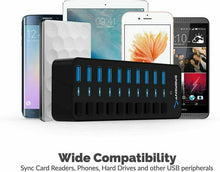 Carica l'immagine nel visualizzatore di Gallery, Sabrent Hub USB 3.0 10 Porte 60W con Singoli Interruttori di 10 Port