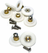 Carica l&#39;immagine nel visualizzatore di Gallery, Rolli Cuscinetti Box Doccia Ricambio Ottone Rullo Runner 26mm Rulli HS041 8 Pz