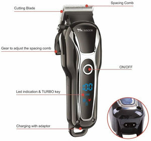 SURKER Tagliacapelli Uomo Macchinetta per Capelli Regolabarba Professionale...