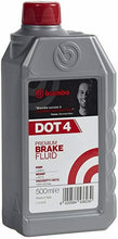 Carica l'immagine nel visualizzatore di Gallery, Liquido per freni Brembo DOT 4, Bottiglia da 0,5 litri, Anche per sistemi ABS