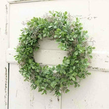 Carica l&#39;immagine nel visualizzatore di Gallery, Miaouyo, ghirlanda di fiori artificiali per porta casa, 40 cm, Verde