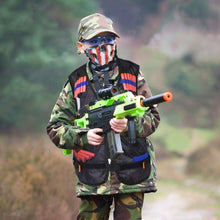 Carica l&#39;immagine nel visualizzatore di Gallery, 2 x Gilet tattico, Gioco con pistole compatibile per accessori Nerf + 80 dardi