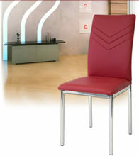 Carica l&#39;immagine nel visualizzatore di Gallery, Albatros 2938 Verona Set di 4 sedie da Pranzo, Rosso, Piede Cromato, SGS...