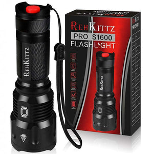 Torcia LED Potente Torce Alta Potenza Militare, Lumen Elettrica,Militare...