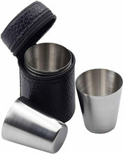 Carica l'immagine nel visualizzatore di Gallery, Wandefol 6PCS Bicchieri in Acciaio Inox+Custodia Silicone Impilabili,...