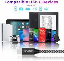 Carica l&#39;immagine nel visualizzatore di Gallery, GIANAC Cavo Micro USB,[4 Pezzi:0.5m,1m,2m,3m] Nylon USB USB...