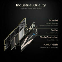 Carica l'immagine nel visualizzatore di Gallery, Sabrent SSD Interno 500GB Rocket Nvme PCIe 4.0 M.2 2280 Unità 500GB,