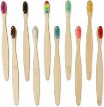 Carica l'immagine nel visualizzatore di Gallery, GeekerChip Spazzolino Bamboo[10 Pezzi],100% Senza BPA Vegan Spazzolini...