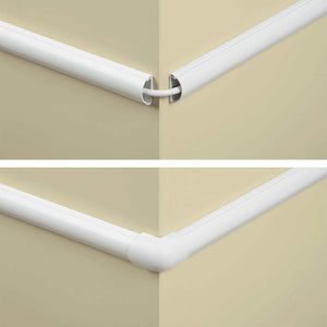Canaline passa cavi per impianti elettrici con attacchi per angoli 2 x 1m Bianco