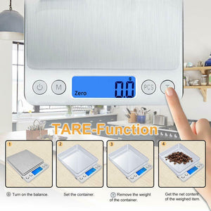 Bilancia da Cucina Digitale con Carica USB, Bilance per Alimentari Elettronica