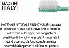 Carica l'immagine nel visualizzatore di Gallery, Spazzolino Ecologico Antimuffa MADE IN ITALY Manico realizzato con fibre di...