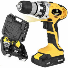 Carica l'immagine nel visualizzatore di Gallery, Bakaji Power Tools Trapano Avvitatore a Batteria al LITIO in Valigetta...