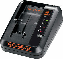 Carica l&#39;immagine nel visualizzatore di Gallery, Caricabatterie per batterie al Litio 18V BLACK+DECKER BDC2A-QW, Carica veloce
