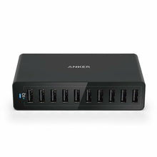 Carica l'immagine nel visualizzatore di Gallery, Caricatore USB da tavolo da 60W, con 10 porte USB e Tecnologia PowerIQ