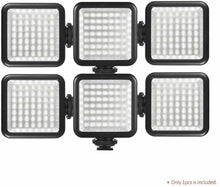 Carica l'immagine nel visualizzatore di Gallery, Luce fotografica 49 LED per fotocamera DSLR, Illuminazione dimmerabile batterie