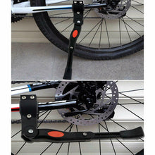 Carica l'immagine nel visualizzatore di Gallery, Cavalletto Laterale Regolabile per Bici 24-29" con Nottolino Nascosto, a Molla