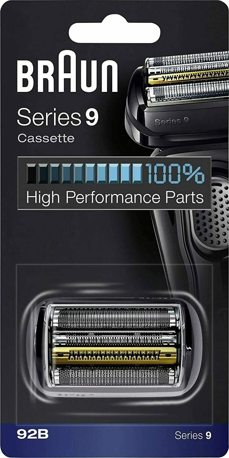 Testina di ricambio per rasoio elettrico Braun serie 9, Durata per 18 mesi, 92 B