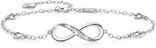 Carica l&#39;immagine nel visualizzatore di Gallery, Billie Bijoux 925 Argento sterling Braccialetto alla caviglia con A-silver
