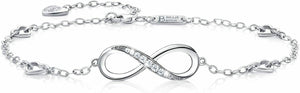 Billie Bijoux 925 Argento sterling Braccialetto alla caviglia con A-silver