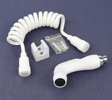 Carica l'immagine nel visualizzatore di Gallery, Kit completo per doccetta bidet, Cavo spiralato con supporto di fissaggio, 1/2