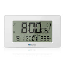 Carica l&#39;immagine nel visualizzatore di Gallery, iTronics Orologio Radio da Parete Digitale con Indicatore di Temperatura...