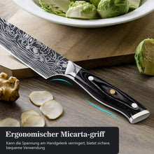 Carica l'immagine nel visualizzatore di Gallery, MOSFiATA - Coltello da cucina, carne, coltello chef professionale 8 inch