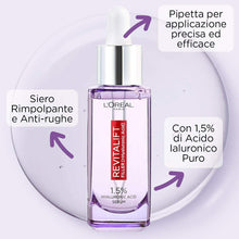 Carica l'immagine nel visualizzatore di Gallery, Siero Viso Revitalift Filler Rimpolpante e Anti-Rughe, L'Oréal Paris 30 ml gocce