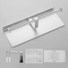 Carica l&#39;immagine nel visualizzatore di Gallery, Gricol Portarotolo di carta igienica Porta Carta Igienica Autoadesivo Argento