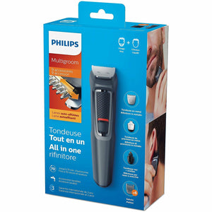 Philips MG3757 Groming Kit Serie 3000 Rifinitore 9 in 1 Barba, Baffi e Capelli